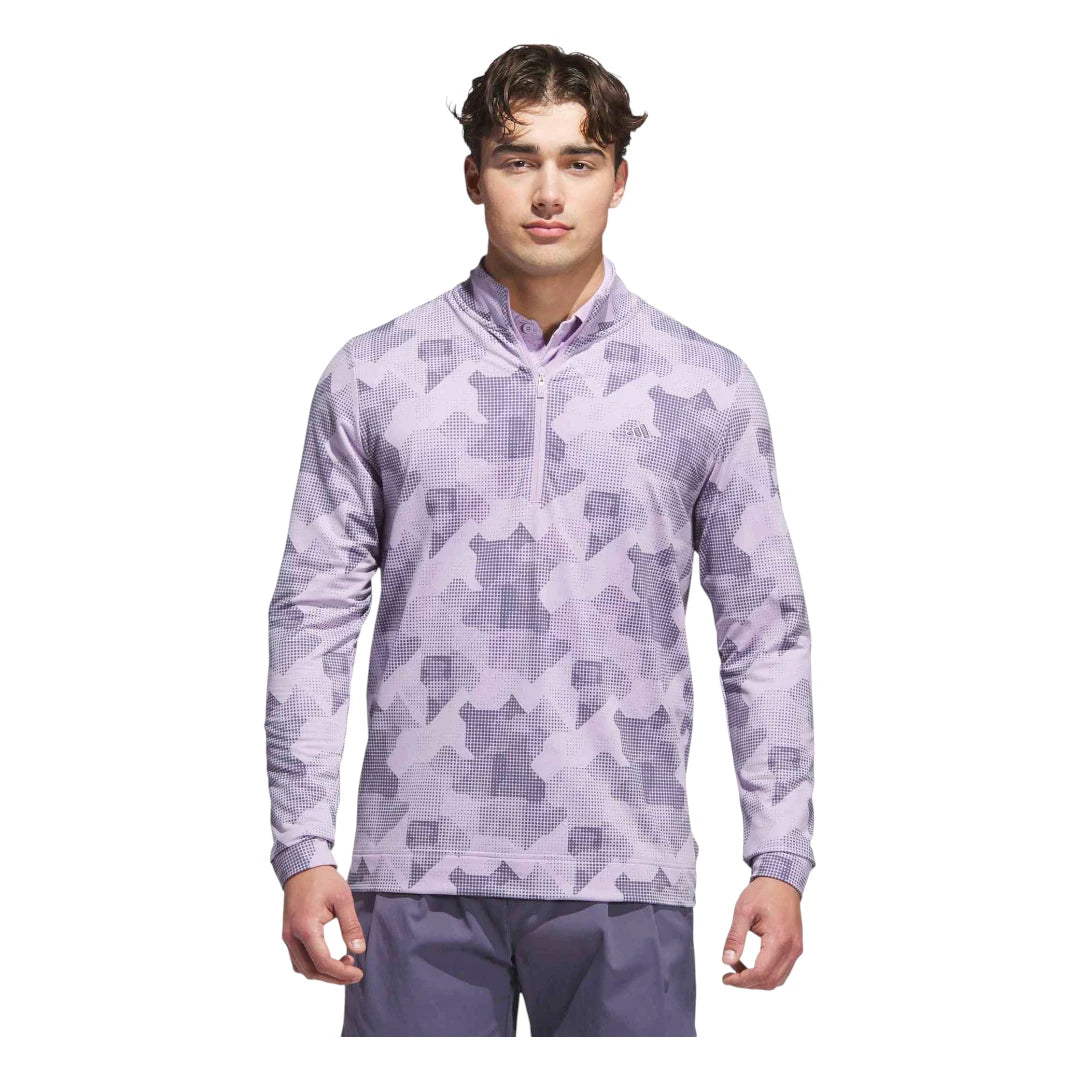adidas Go-To Print 1/4 Zip Golf Mid Layer JY1949