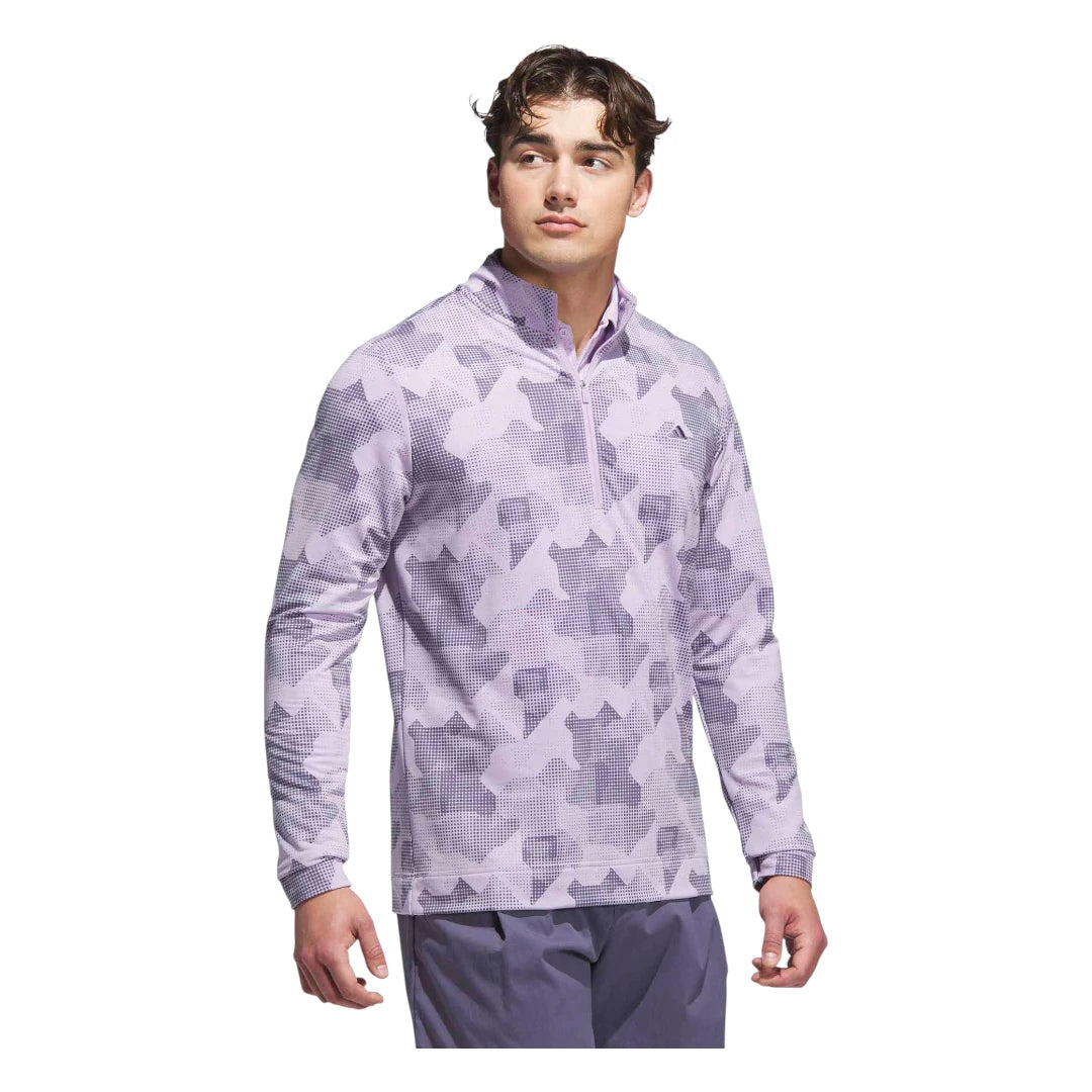 adidas Go-To Print 1/4 Zip Golf Mid Layer JY1949