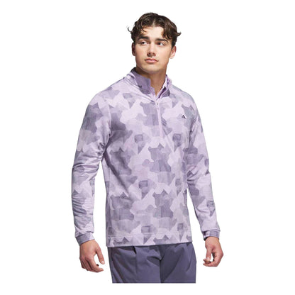 adidas Go-To Print 1/4 Zip Golf Mid Layer JY1949