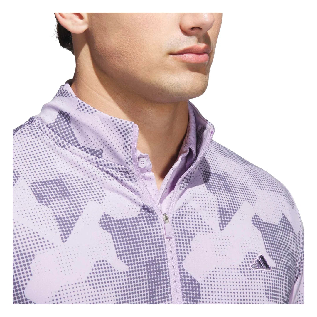 adidas Go-To Print 1/4 Zip Golf Mid Layer JY1949
