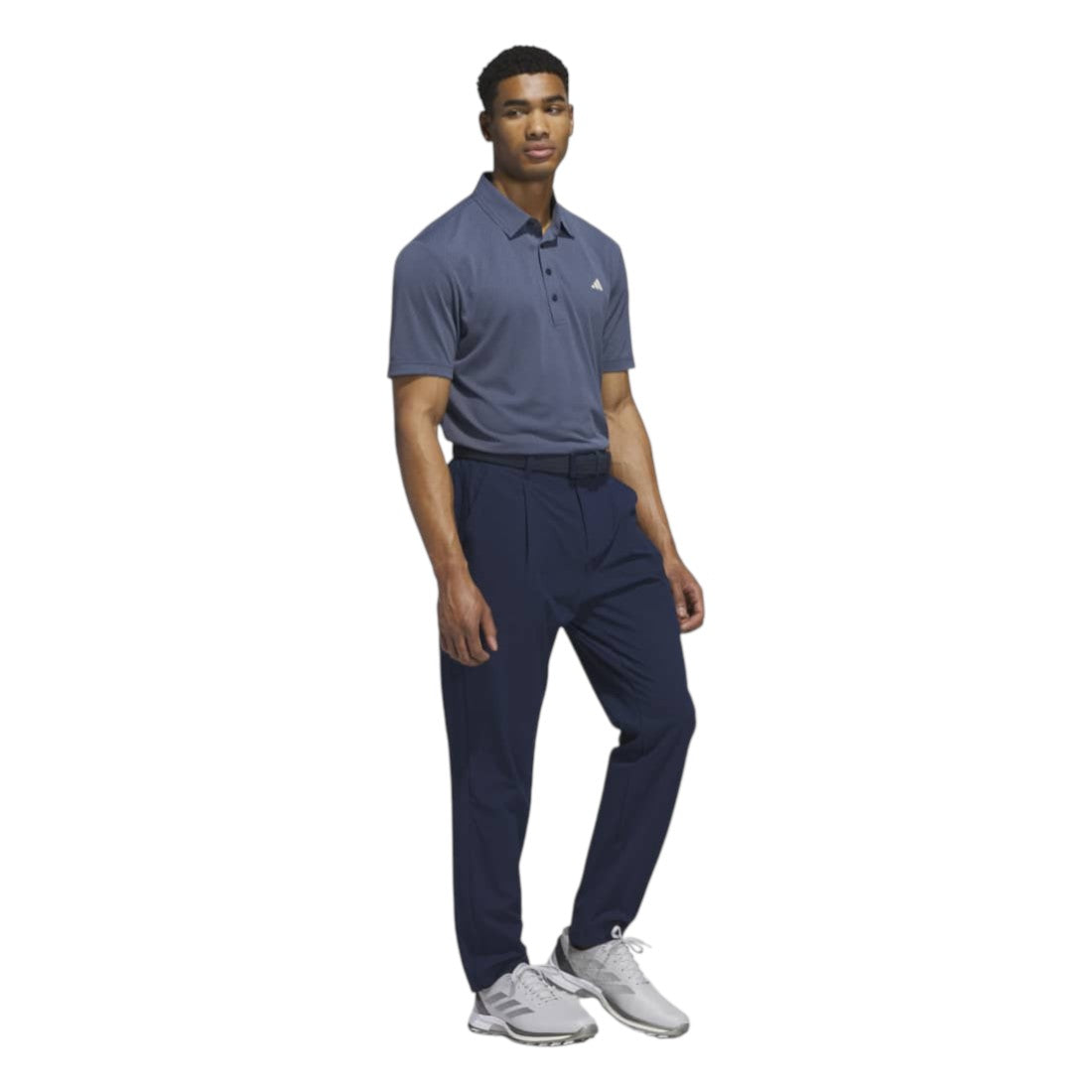 adidas Tour Textured Print Golf Polo Shirt JY4697