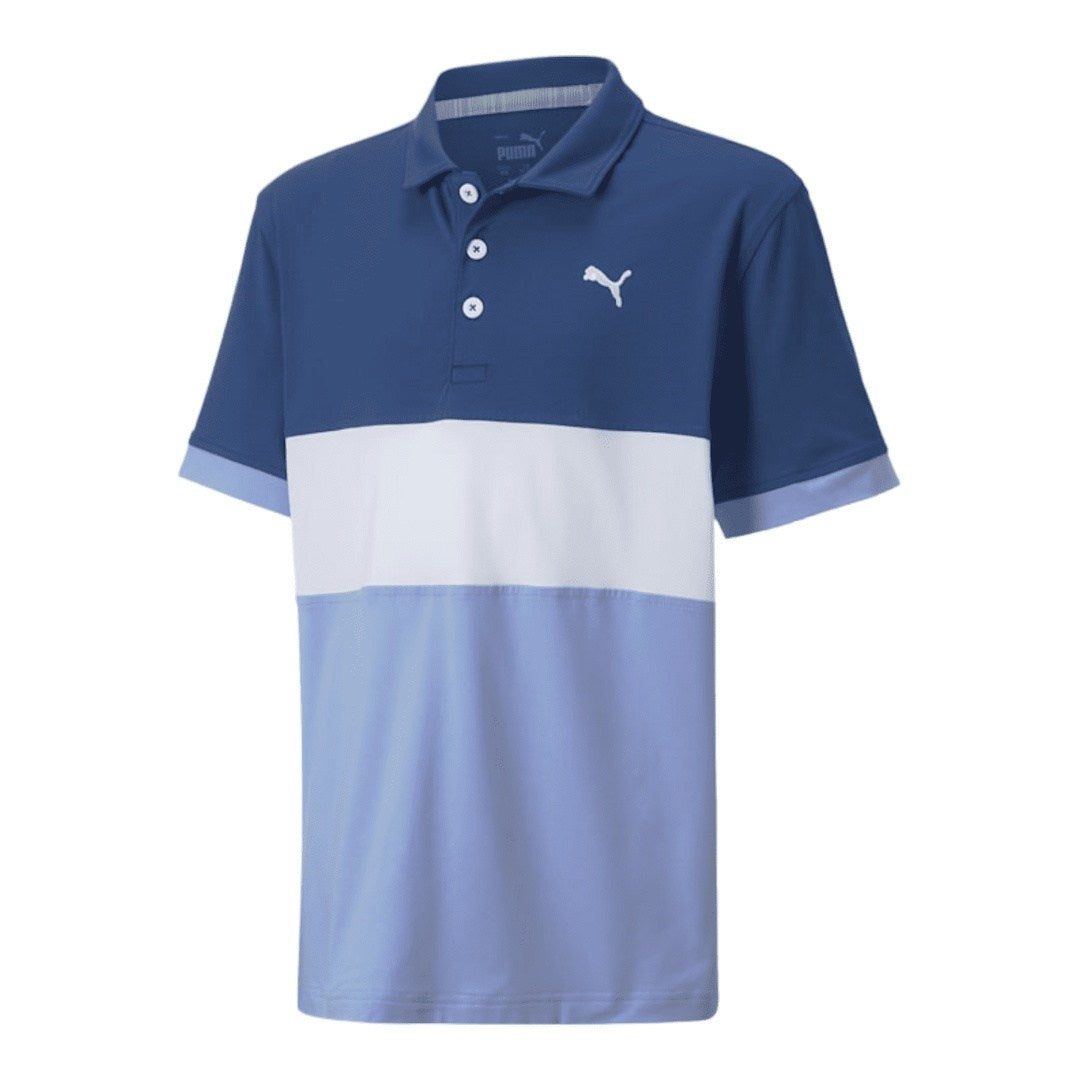 Junior Puma Cloudspun Highway Golf Polo Shirt 534341