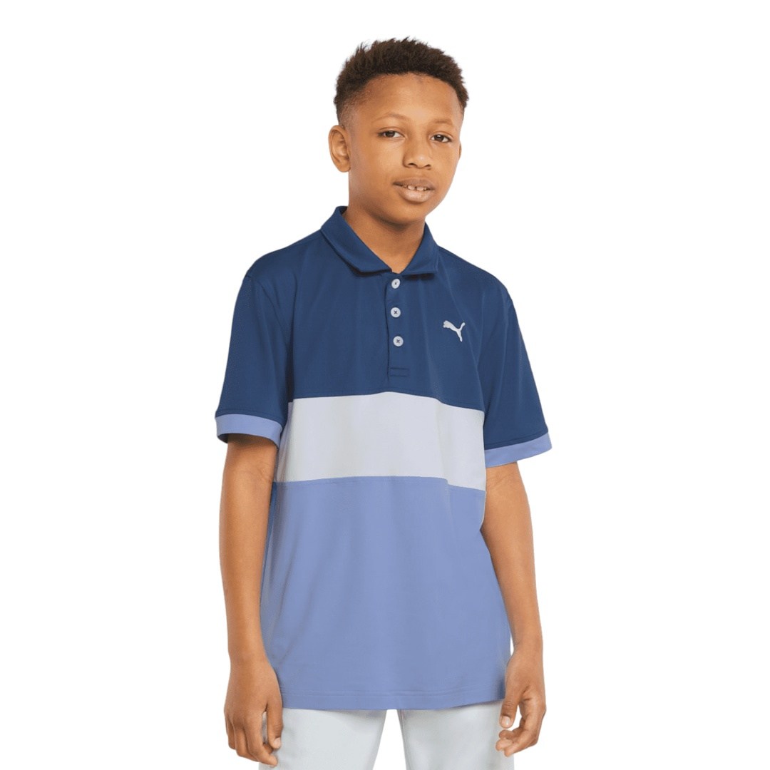 Junior Puma Cloudspun Highway Golf Polo Shirt 534341