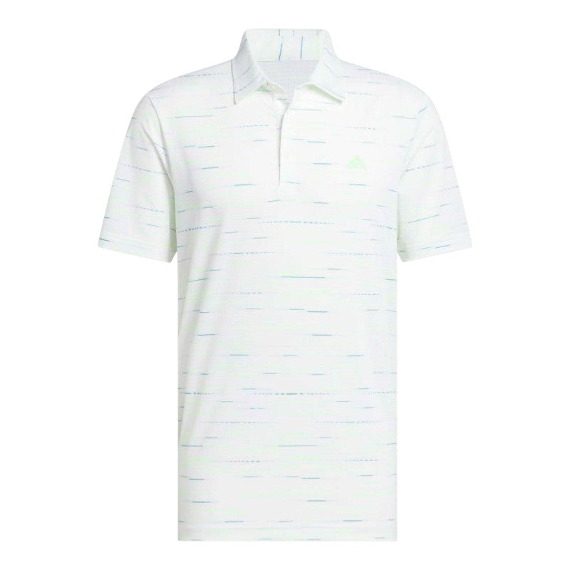 adidas Ultimate365 Mesh Stripe Print Golf Polo Shirt KA7906