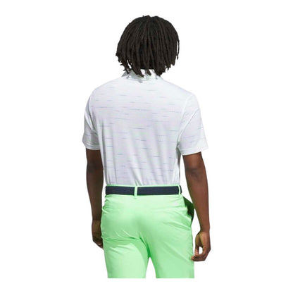 adidas Ultimate365 Mesh Stripe Print Golf Polo Shirt KA7906