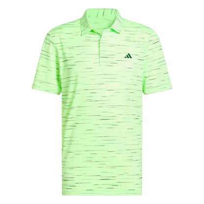 adidas Ultimate365 Mesh Stripe Print Golf Polo Shirt KA7907