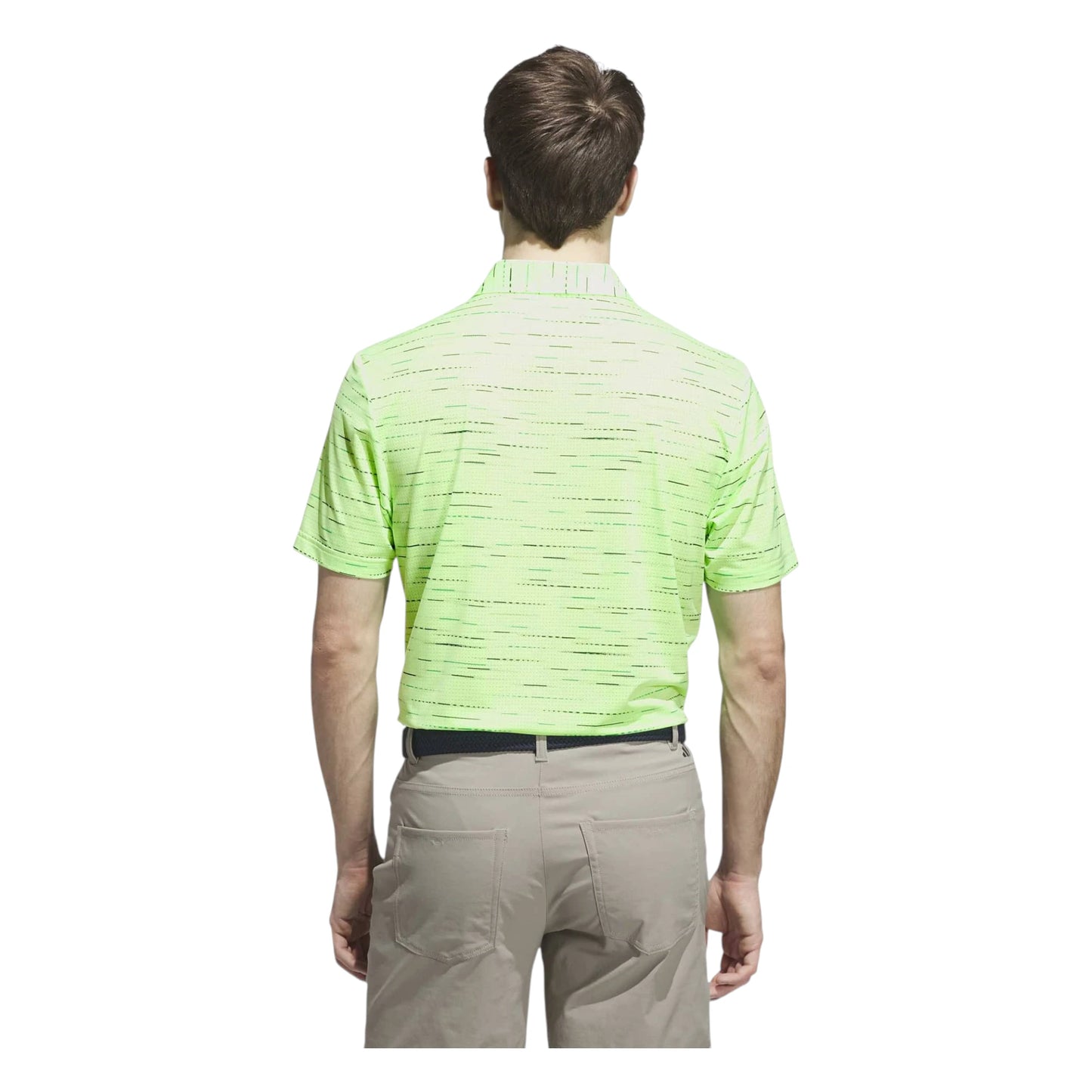 adidas Ultimate365 Mesh Stripe Print Golf Polo Shirt KA7907