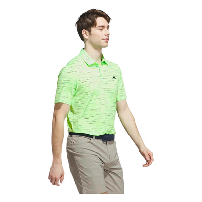 adidas Ultimate365 Mesh Stripe Print Golf Polo Shirt KA7907