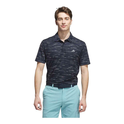 adidas Ultimate365 Mesh Stripe Print Golf Polo Shirt KA7909