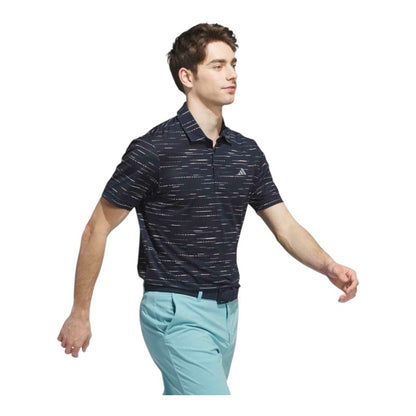 adidas Ultimate365 Mesh Stripe Print Golf Polo Shirt KA7909