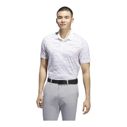 adidas Ultimate365 Mesh Stripe Print Golf Polo Shirt KA7912