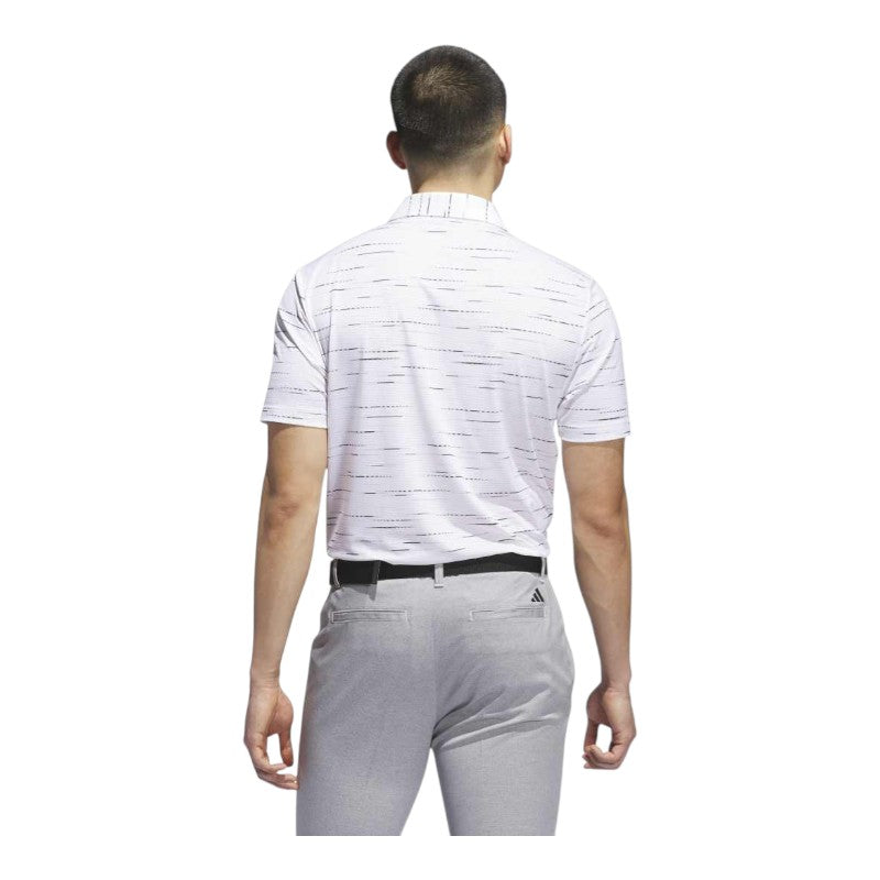adidas Ultimate365 Mesh Stripe Print Golf Polo Shirt KA7912
