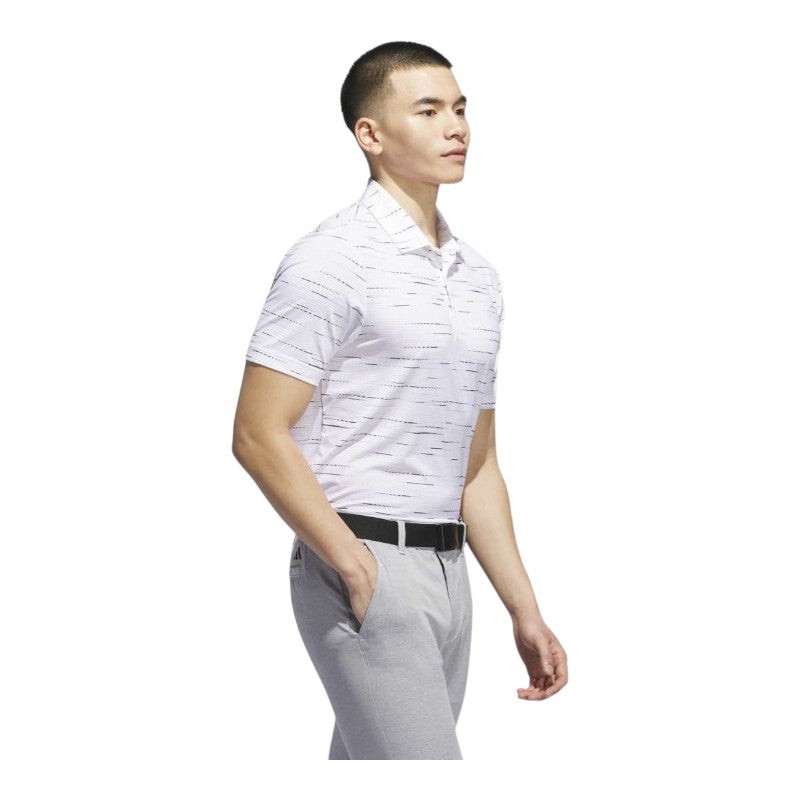 adidas Ultimate365 Mesh Stripe Print Golf Polo Shirt KA7912