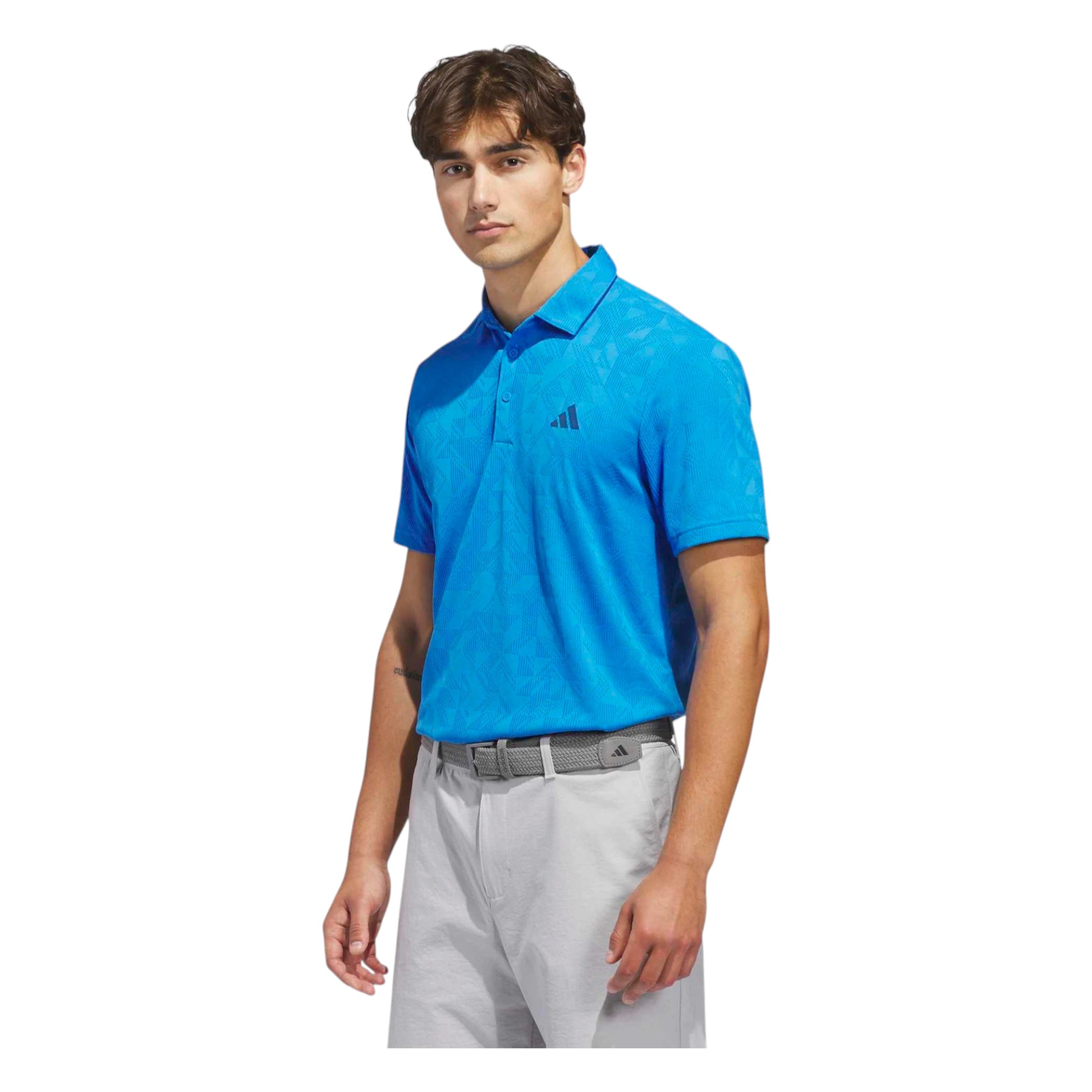 adidas Ultimate365 Textured Jacquard Golf Polo Shirt KE7711