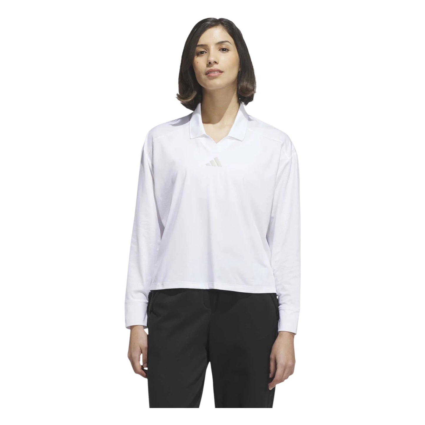adidas Ladies BTC Long Sleeve Golf Polo Shirt KG4244