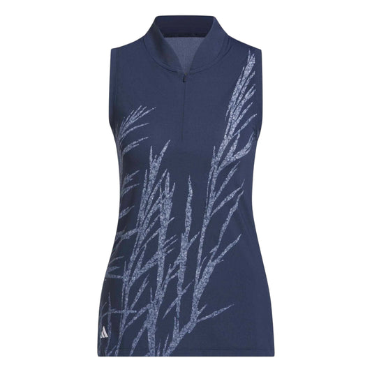 adidas Ladies Ultimate365 Printed Sleeveless Golf Polo Shirt KG4270