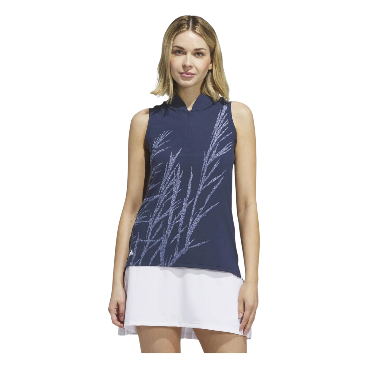 adidas Ladies Ultimate365 Printed Sleeveless Golf Polo Shirt KG4270
