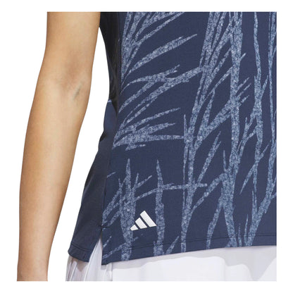 adidas Ladies Ultimate365 Printed Sleeveless Golf Polo Shirt KG4270