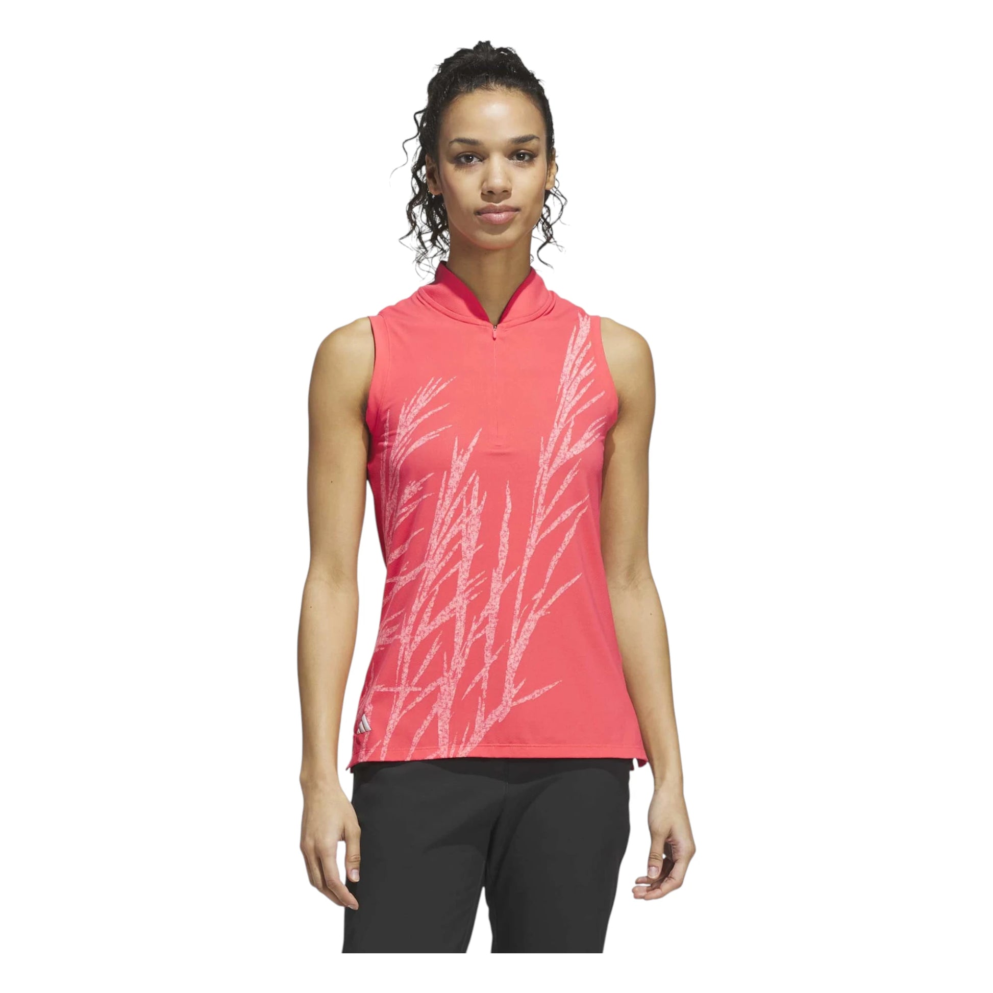 adidas Ladies Ultimate365 Printed Sleeveless Golf Polo Shirt KG4272