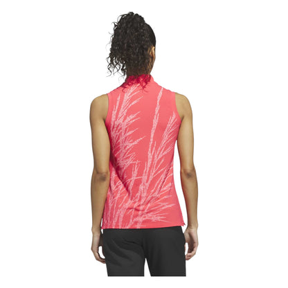 adidas Ladies Ultimate365 Printed Sleeveless Golf Polo Shirt KG4272