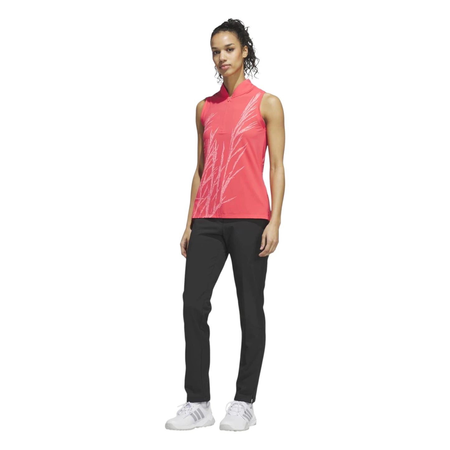 adidas Ladies Ultimate365 Printed Sleeveless Golf Polo Shirt KG4272