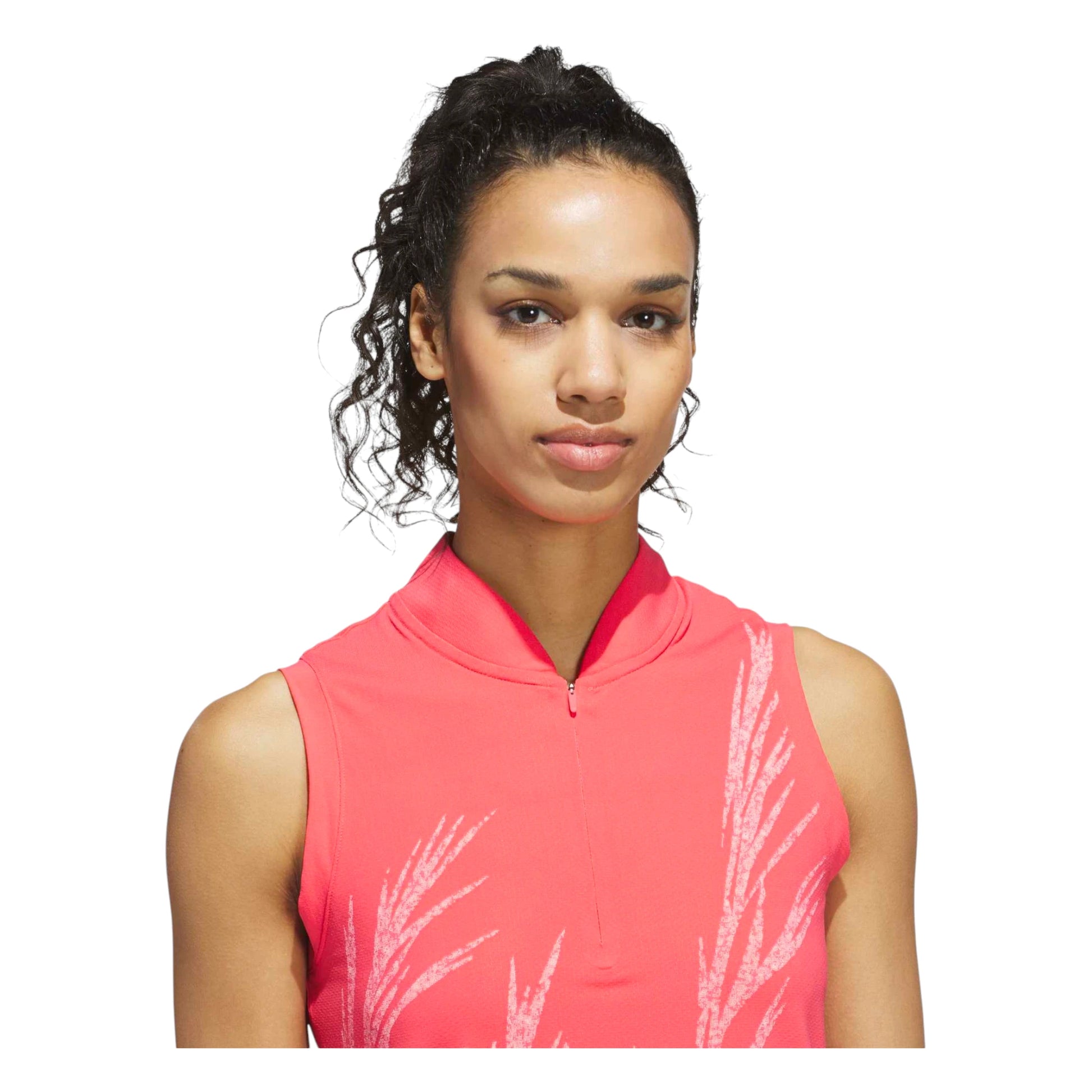 adidas Ladies Ultimate365 Printed Sleeveless Golf Polo Shirt KG4272