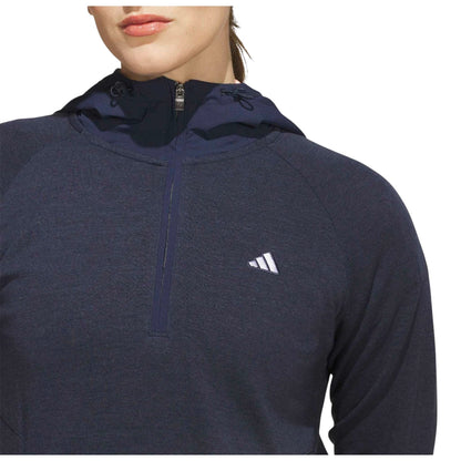 adidas Ladies Ultimate365+ Hybrid 1/4 Zip Golf  Hoodie