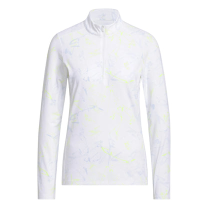 adidas Ladies Ultimate365 AOP 1/4 Zip Golf Mid Layer KG6715
