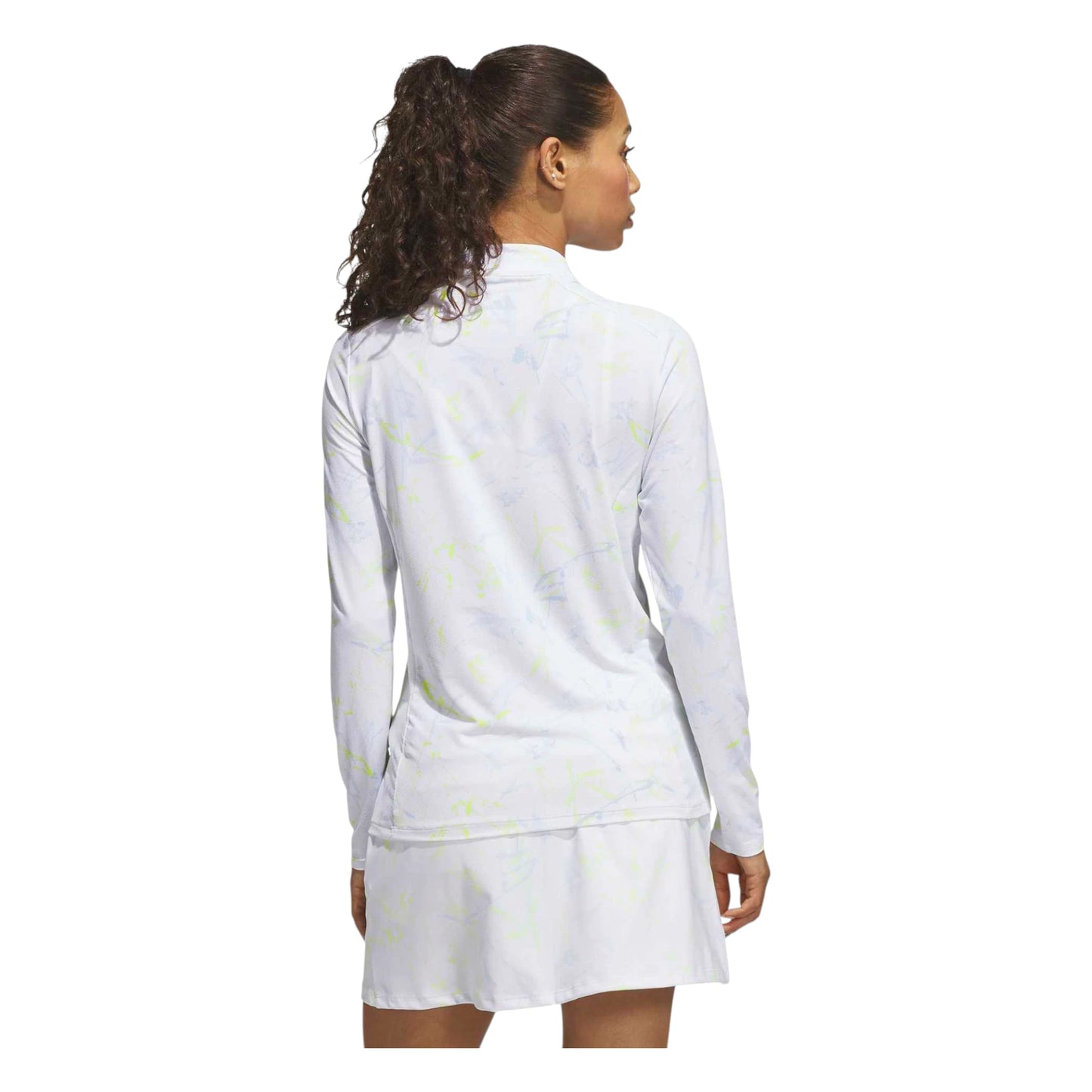 adidas Ladies Ultimate365 AOP 1/4 Zip Golf Mid Layer KG6715
