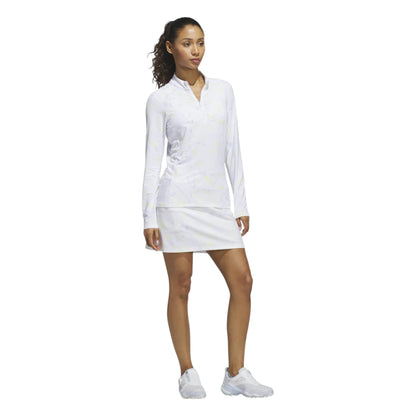 adidas Ladies Ultimate365 AOP 1/4 Zip Golf Mid Layer KG6715