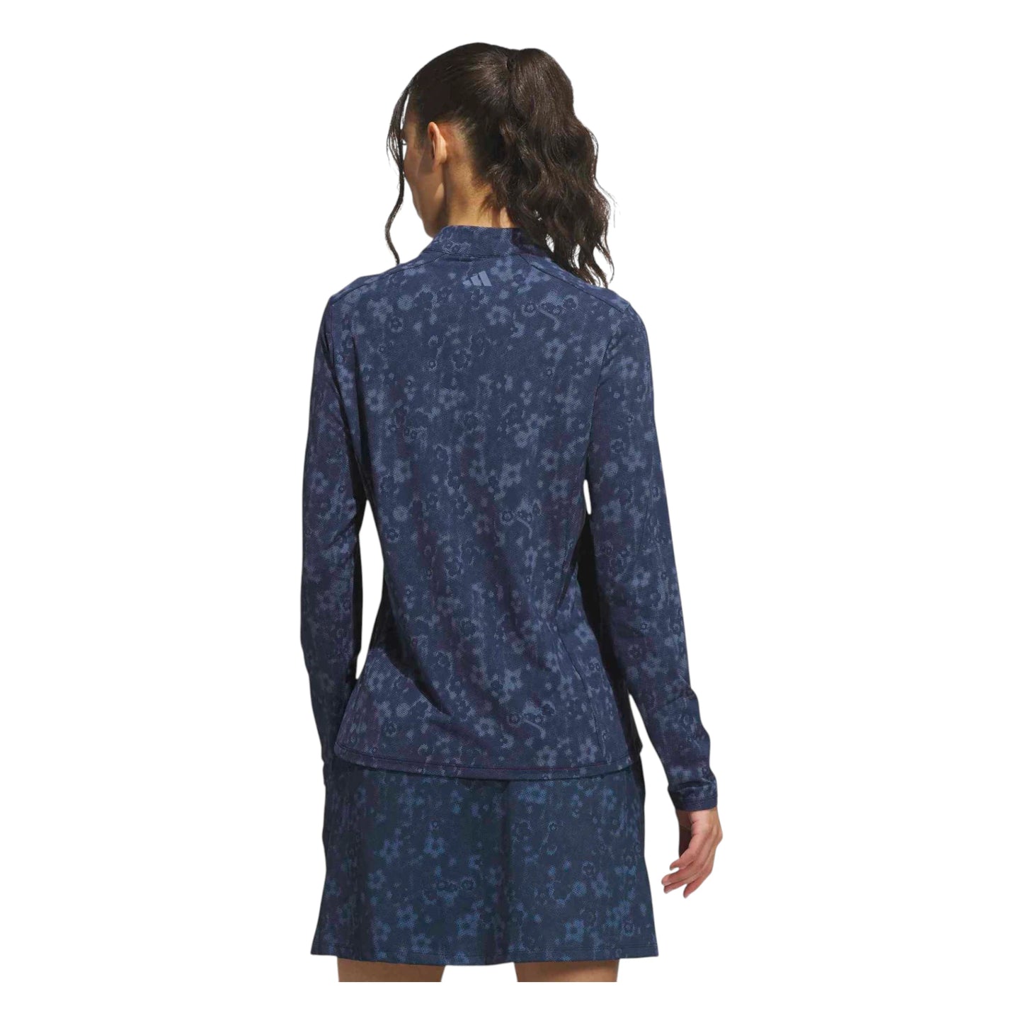 adidas Ladies Ultimate365 AOP 1/4 Zip Golf Mid Layer KG6718