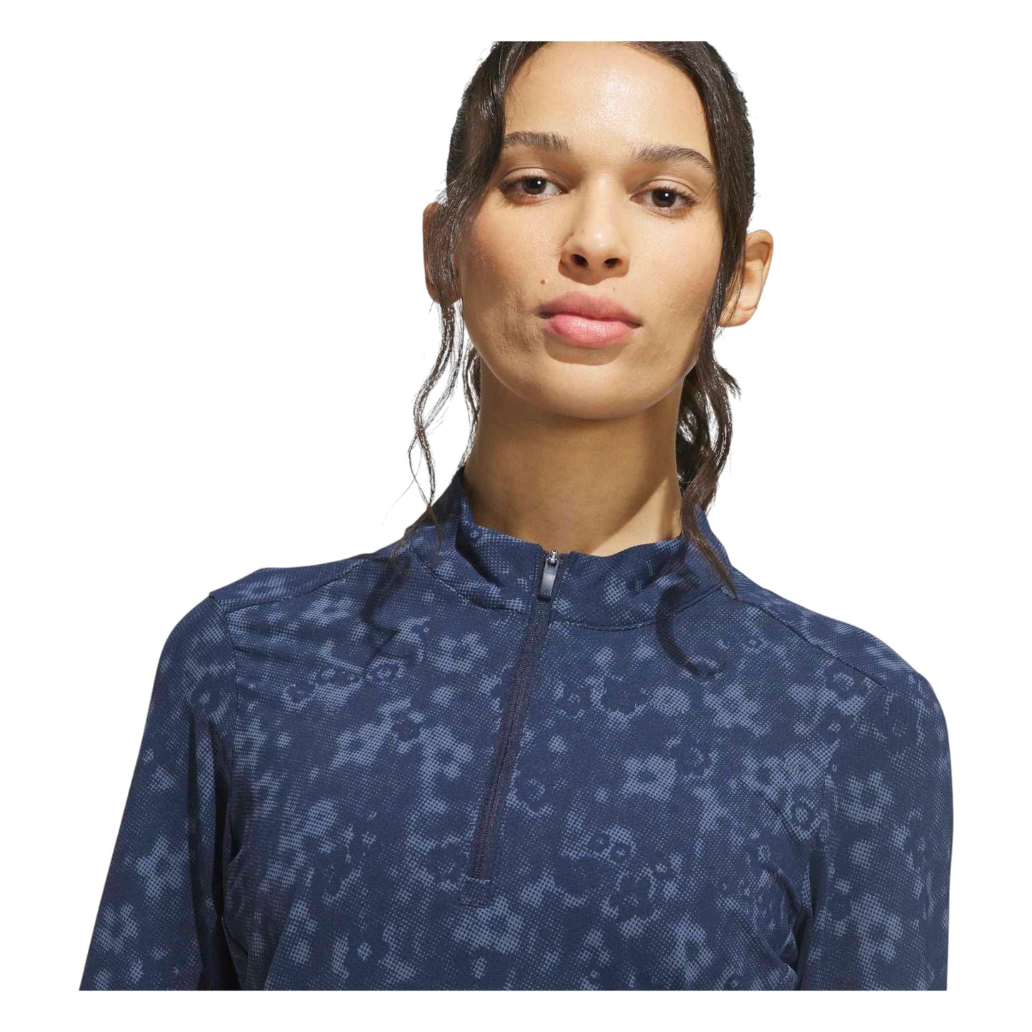 adidas Ladies Ultimate365 AOP 1/4 Zip Golf Mid Layer KG6718