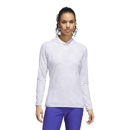 adidas Ladies AOP Heat Dry Golf 1/4 Zip Mid Layer KG6733
