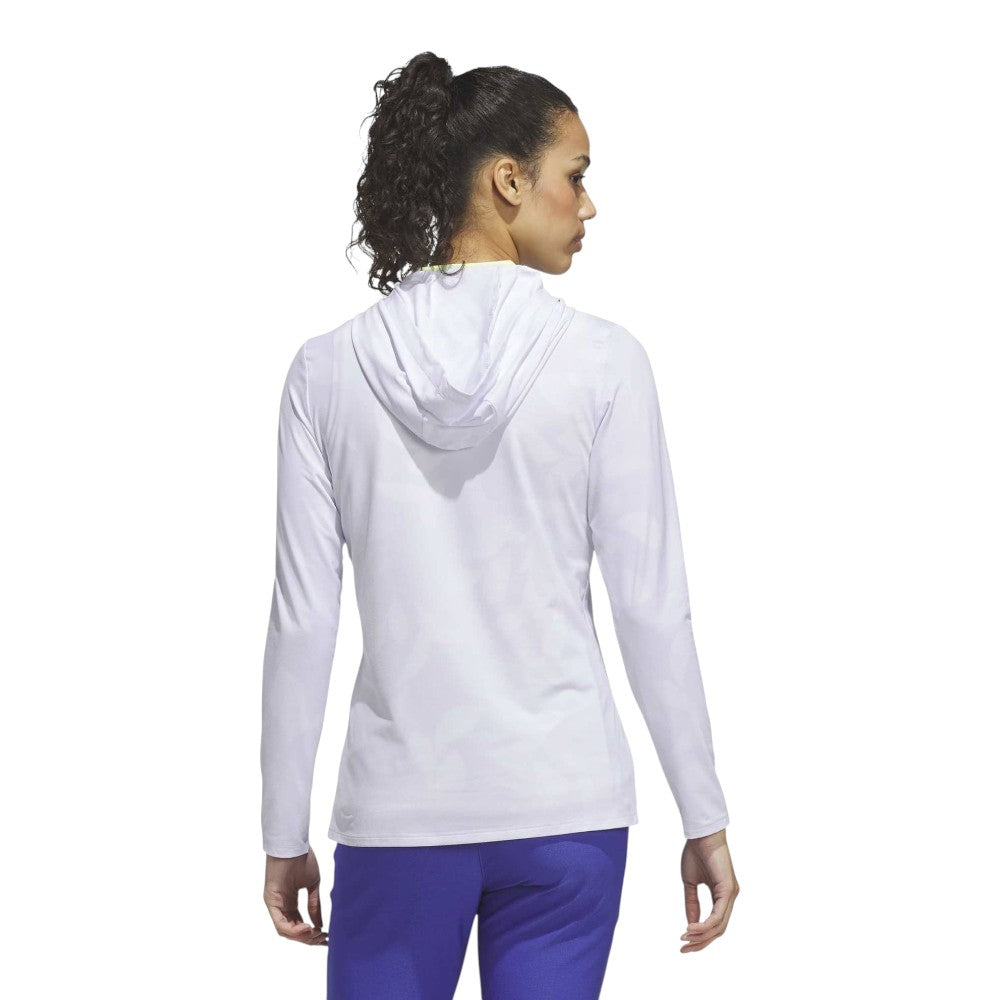 adidas Ladies AOP Heat Dry Golf 1/4 Zip Mid Layer KG6733