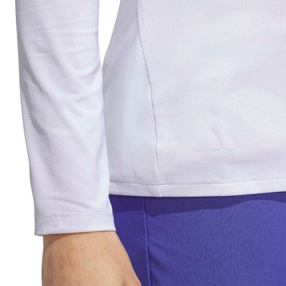 adidas Ladies AOP Heat Dry Golf 1/4 Zip Mid Layer KG6733