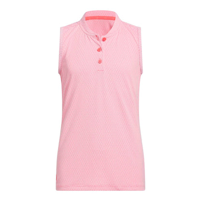 adidas Junior Climacool Sleeveless Golf Polo Shirt KG9085
