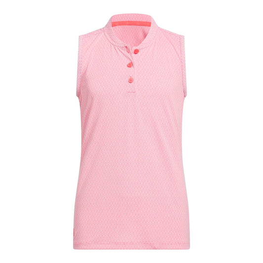 adidas Junior Climacool Sleeveless Golf Polo Shirt KG9085