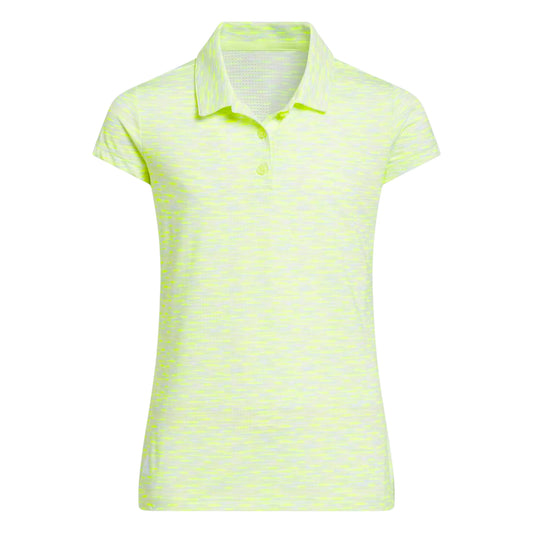 adidas Junior Climacool Print Golf Polo Shirt KG9087