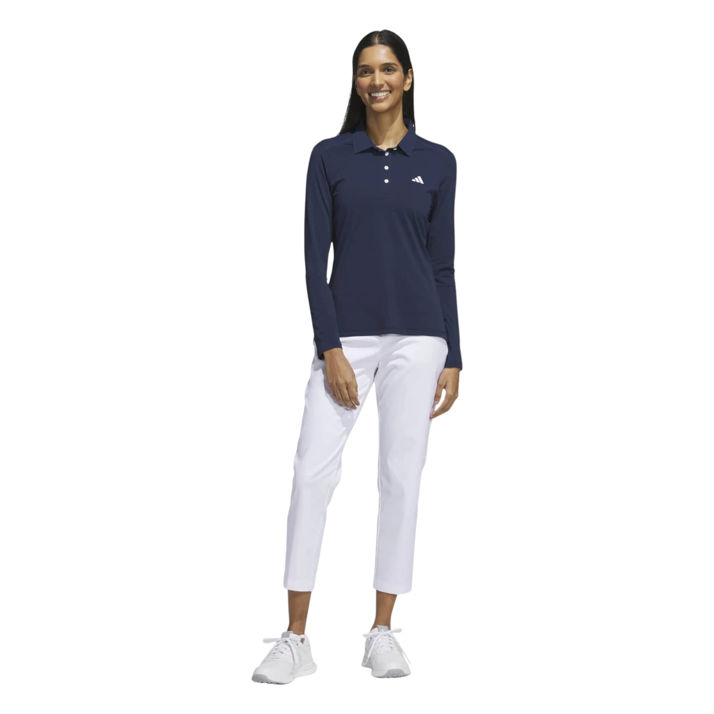 adidas Ladies Ultimate365 Climacool LS Golf Polo Shirt KH4358