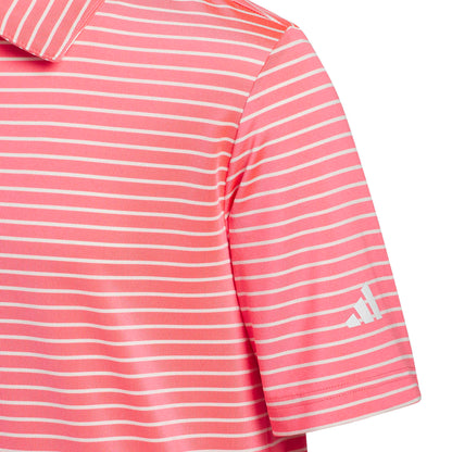 Junior adidas Striped Golf Polo Shirt KT1591