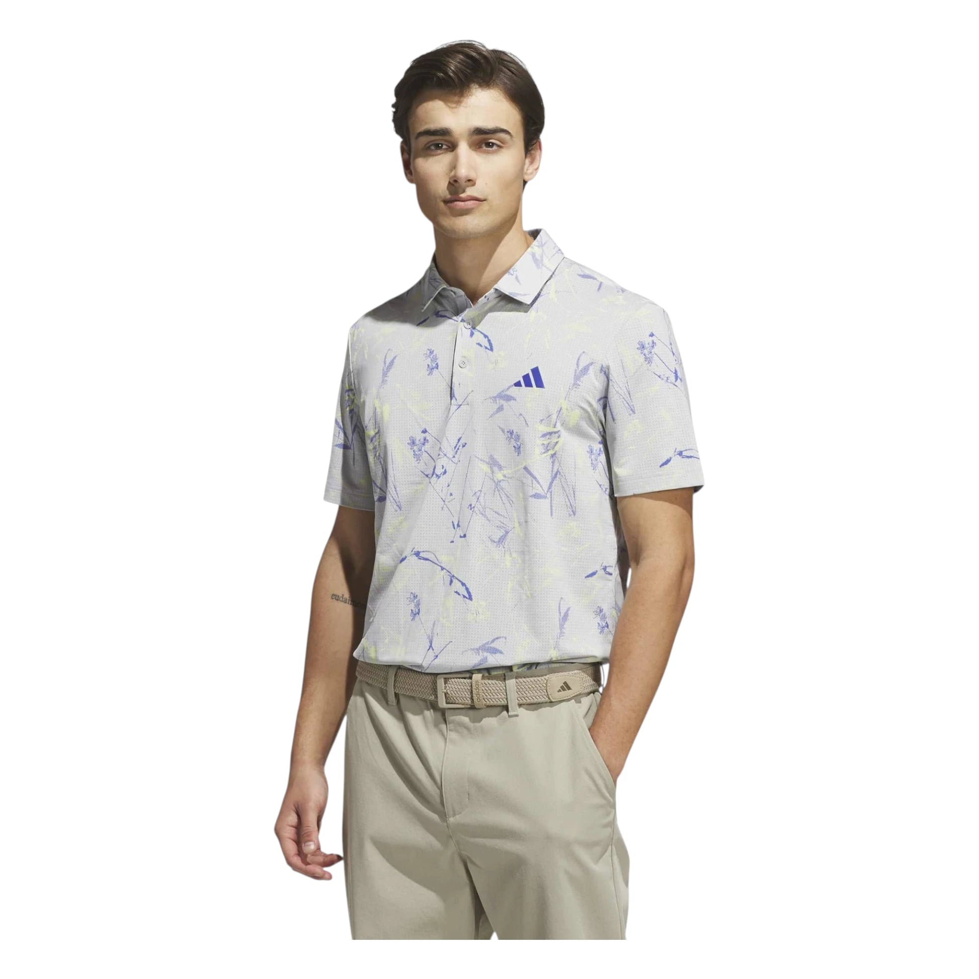 adidas Ultimate365 Mesh BCH Print Golf Polo Shirt KU1177