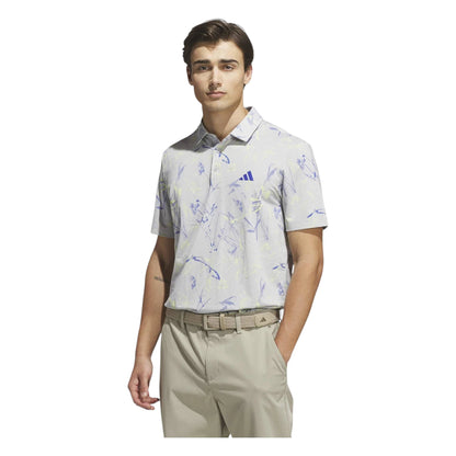 adidas Ultimate365 Mesh BCH Print Golf Polo Shirt KU1177