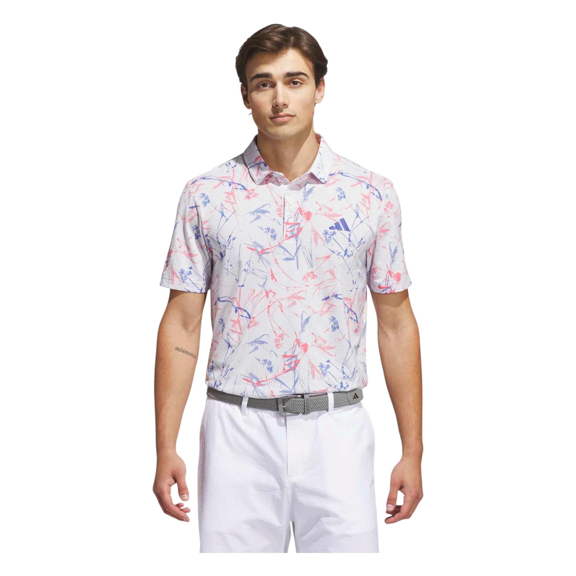 adidas Ultimate365 Mesh BCH Print Golf Polo Shirt KU1180