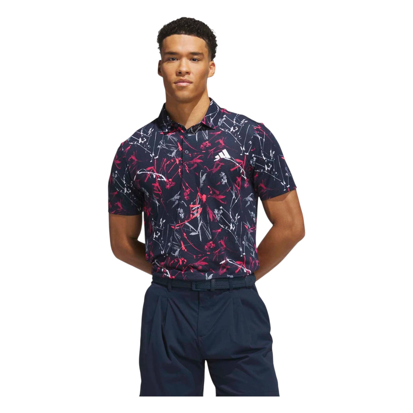 adidas Ultimate365 Mesh BCH Print Golf Polo Shirt KU1184