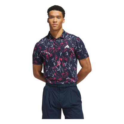 adidas Ultimate365 Mesh BCH Print Golf Polo Shirt KU1184