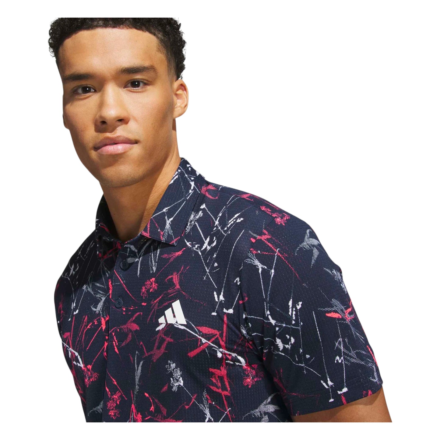 adidas Ultimate365 Mesh BCH Print Golf Polo Shirt KU1184
