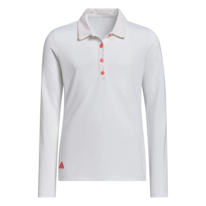 Junior adidas Climacool Long Sleeve Golf Polo Shirt KW1654