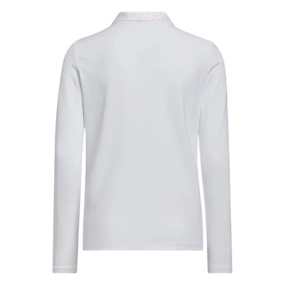 Junior adidas Climacool Long Sleeve Golf Polo Shirt KW1654