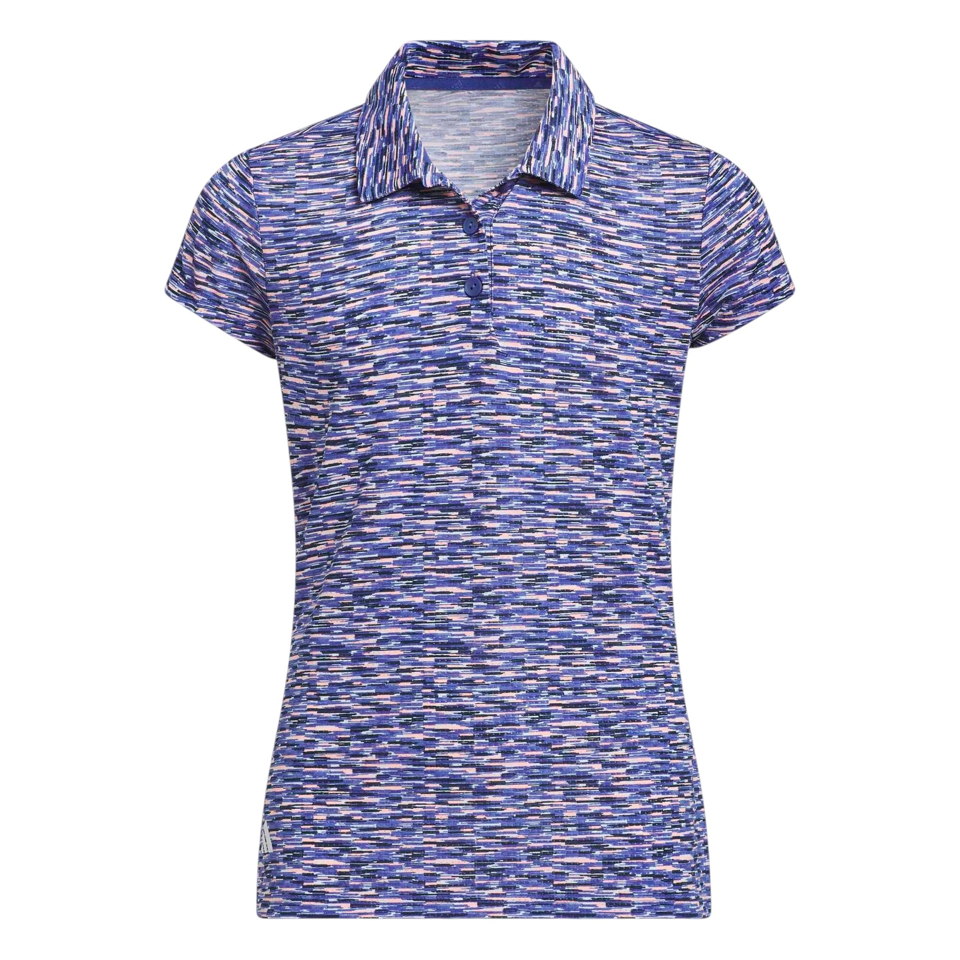 adidas Junior Climacool Print Golf Polo Shirt KW7747