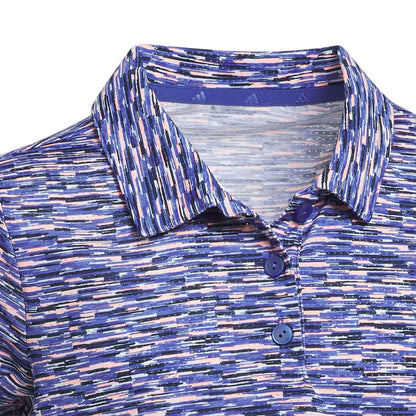 adidas Junior Climacool Print Golf Polo Shirt KW7747